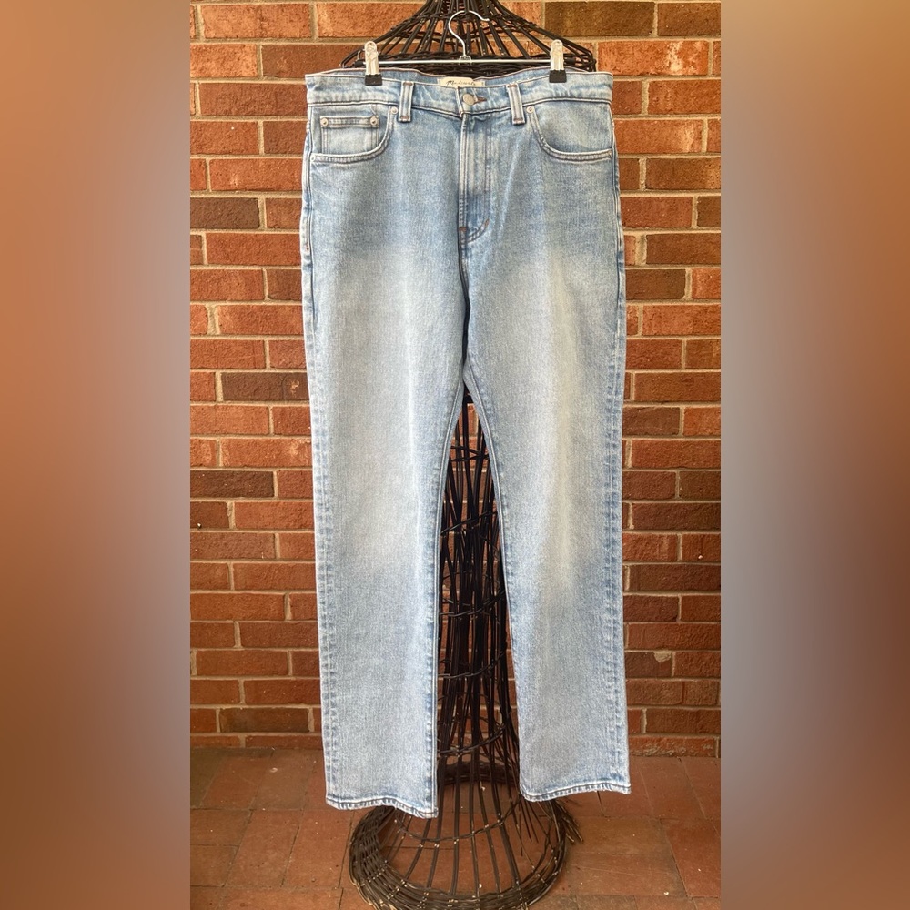 Madewell Men's Straight Jeans in Light Blue The 1991